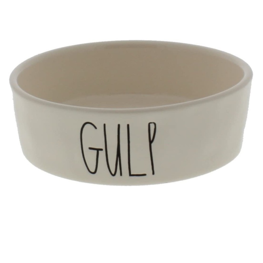 Rae Dunn Artisan Collection by Magenta GULP 4.75 inch Pet Bowl